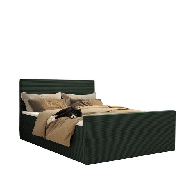 Kaiser Möbel Boxspringbett Modern mit bettkasten und topper VIESTA stoff Po günstig online kaufen