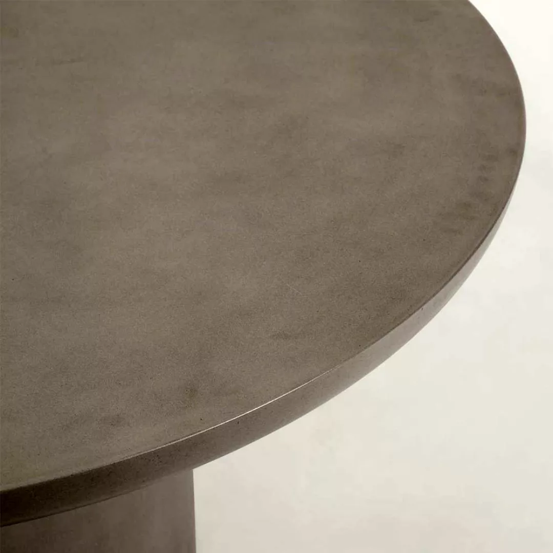 Runder Gartentisch in Beton Grau 110 cm breit günstig online kaufen