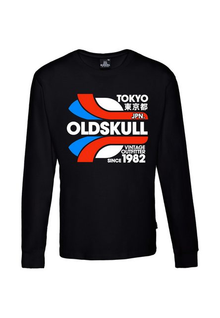 Oldskull Langarmshirt Retro Tokyopolis Vintage Logo Graphic günstig online kaufen