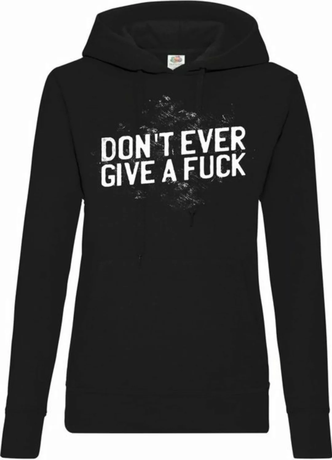 Youth Designz Kapuzenpullover "Dont Ever Give A F**k" Damen Hoodie Pullover günstig online kaufen