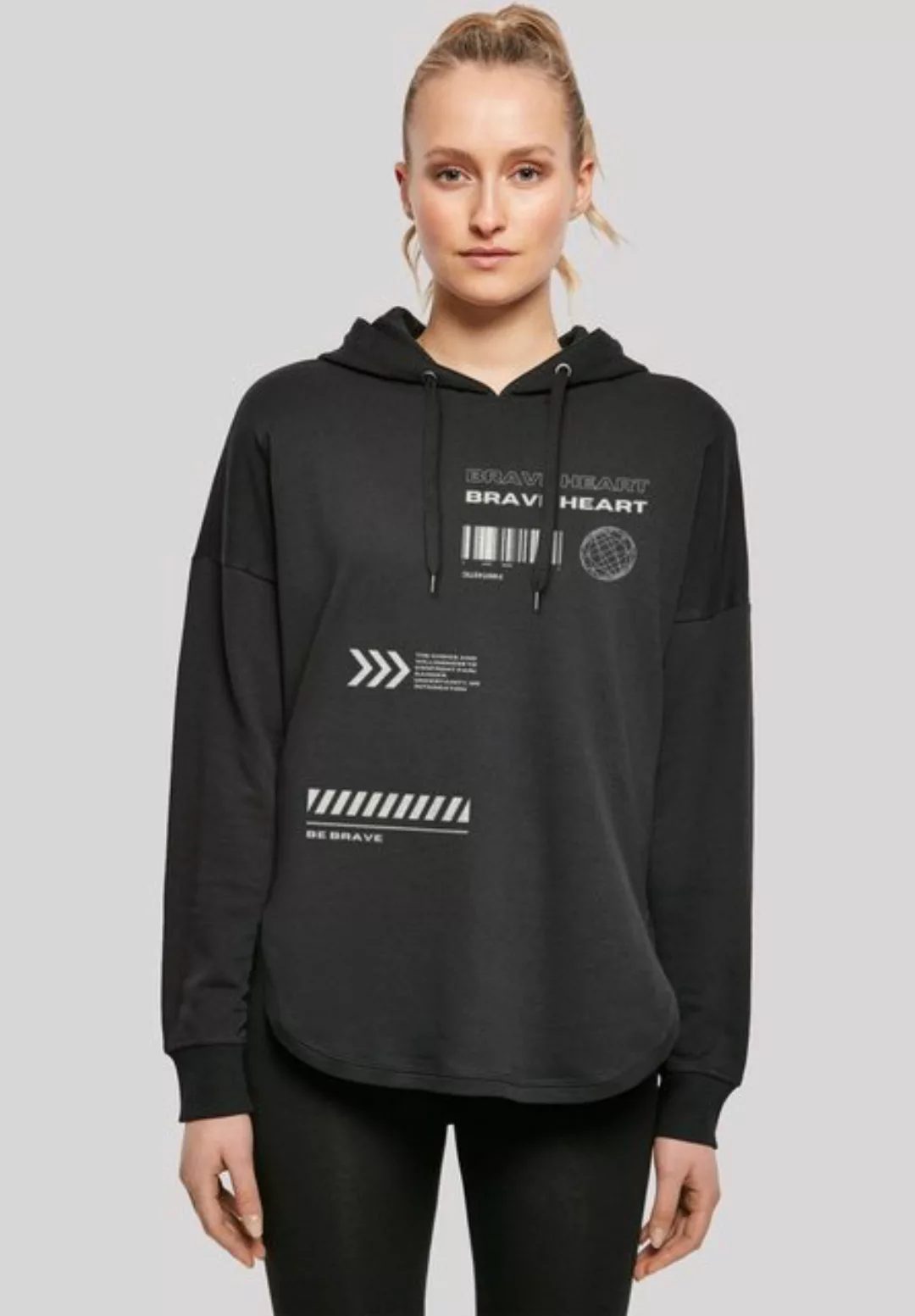 F4NT4STIC Kapuzenpullover Brave Heart OVERSIZE HOODIE Print günstig online kaufen