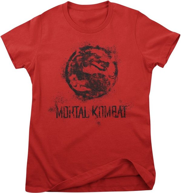 Mortal Kombat T-Shirt Distressed Dragon Girly Tee günstig online kaufen