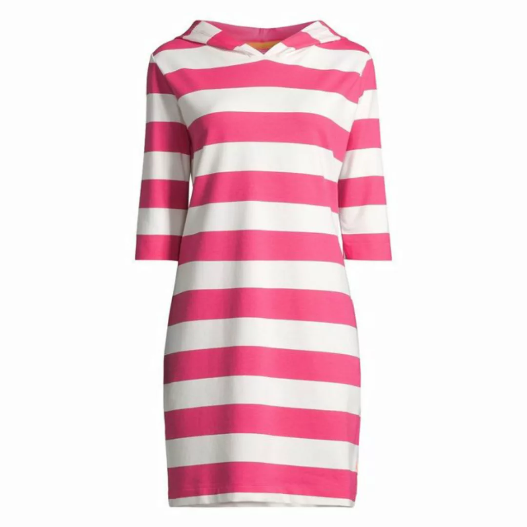 salzhaut Shirtkleid Damen Hoodie-Kleid Kapuzenkleid Löövstick Block-Streife günstig online kaufen