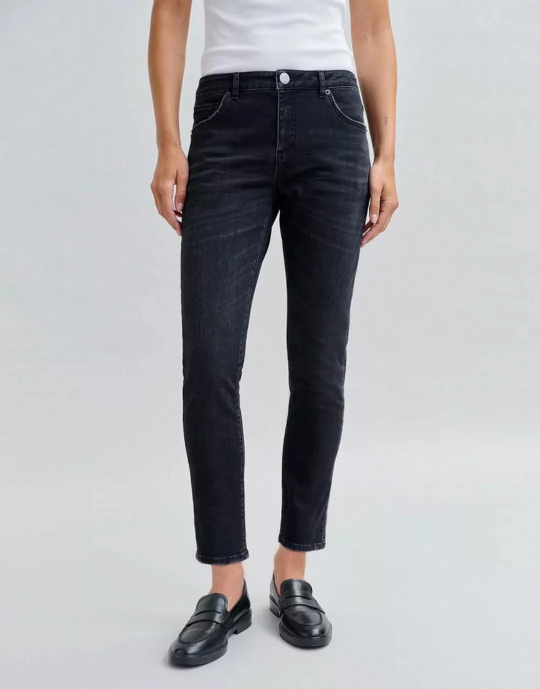 OPUS Slim-fit-Jeans Evita figurbetonte Passform Denim günstig online kaufen