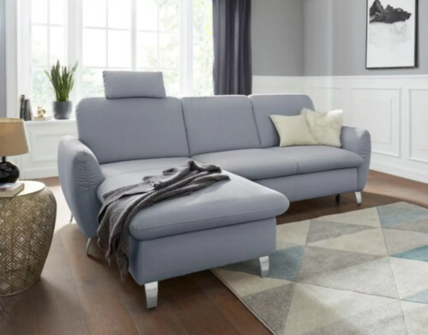 sit&more Ecksofa "Daytona L-Form", mit Federkern, einer Kopfstütze und wahl günstig online kaufen