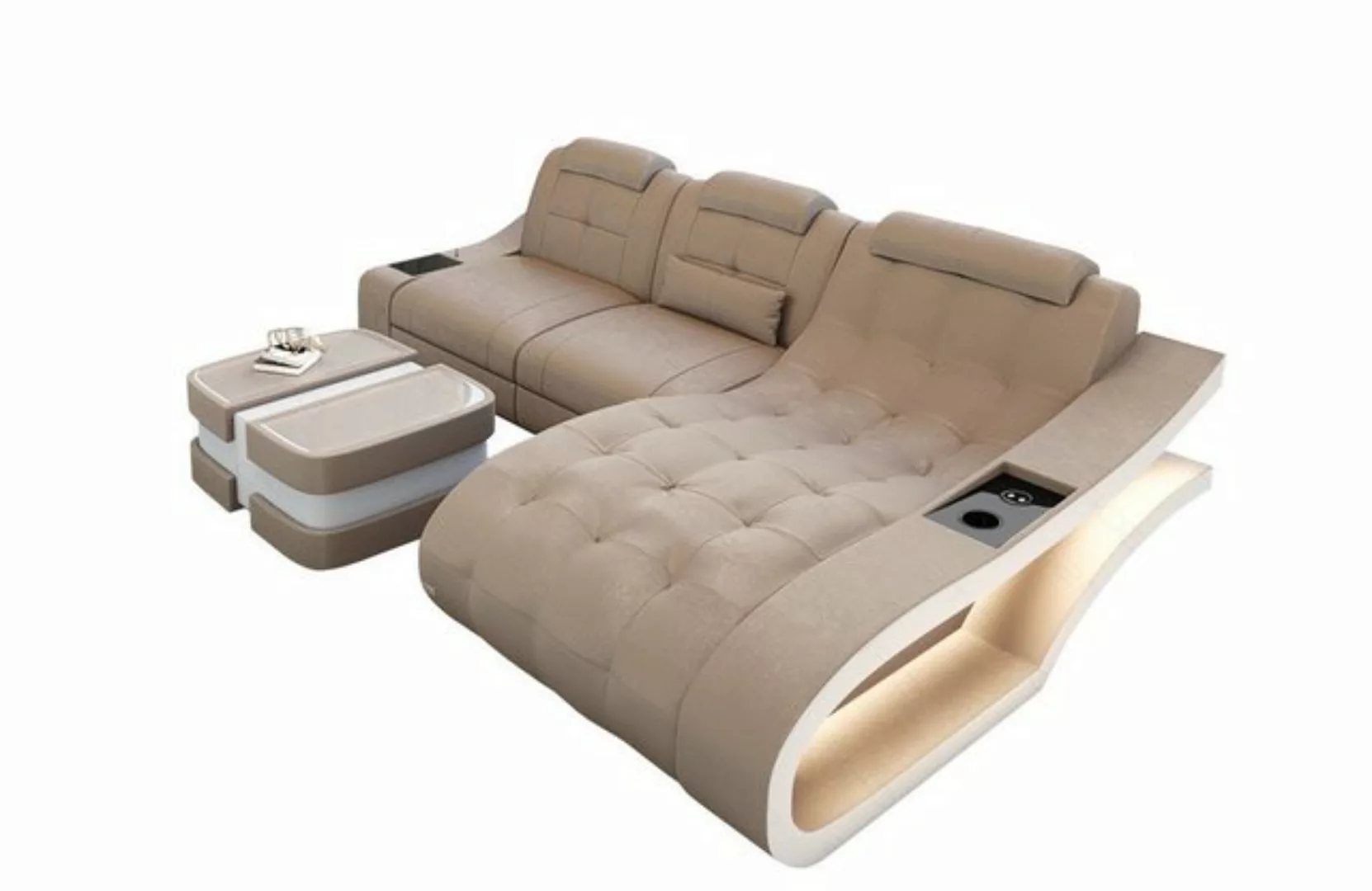 Sofa Dreams Ecksofa Polster Stoff Couch Sofa Elegante A - L Form Stoffsofa, günstig online kaufen