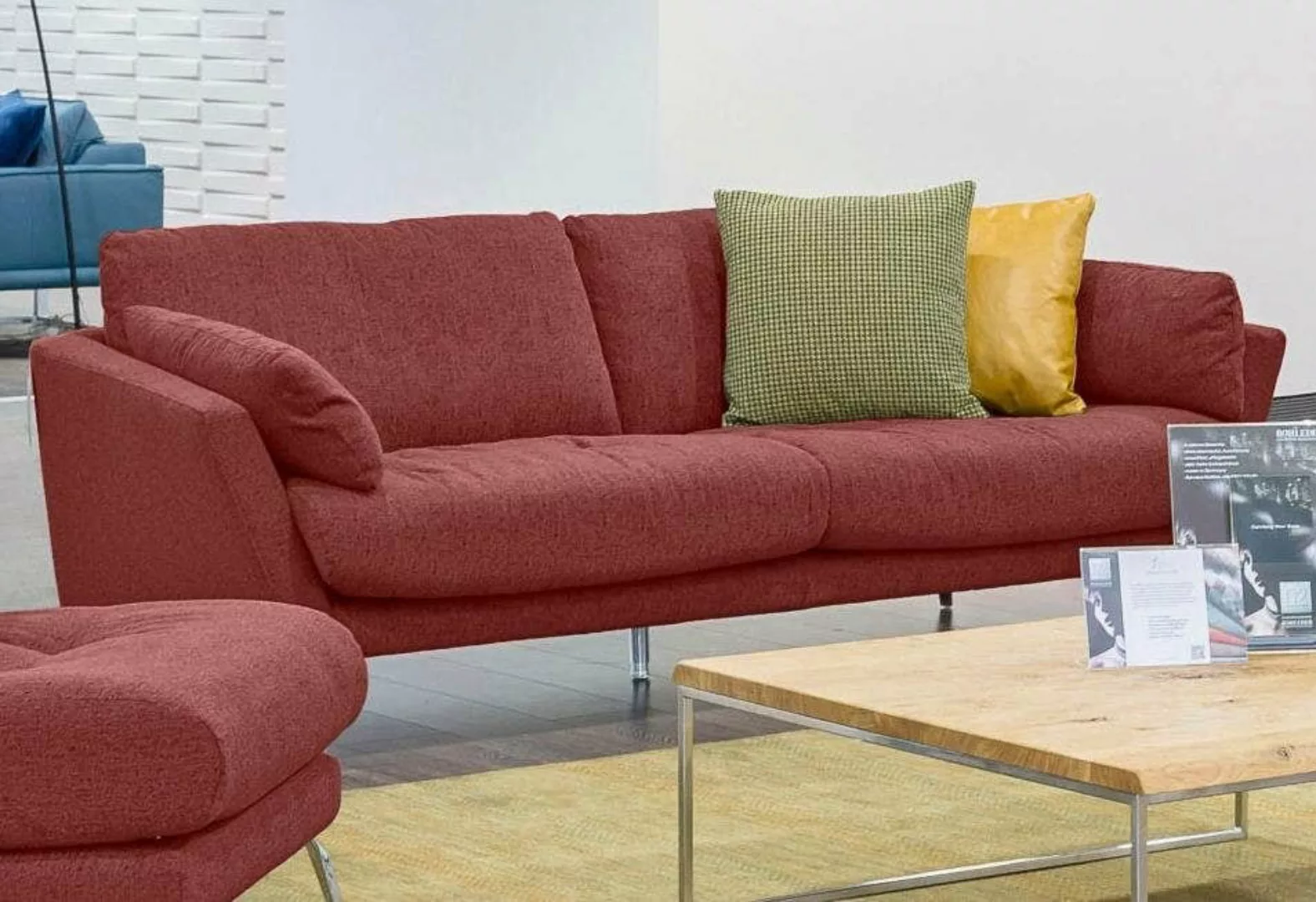 W.SCHILLIG 2,5-Sitzer softy, mit dekorativer Heftung im Sitz, Füße Chrom gl günstig online kaufen
