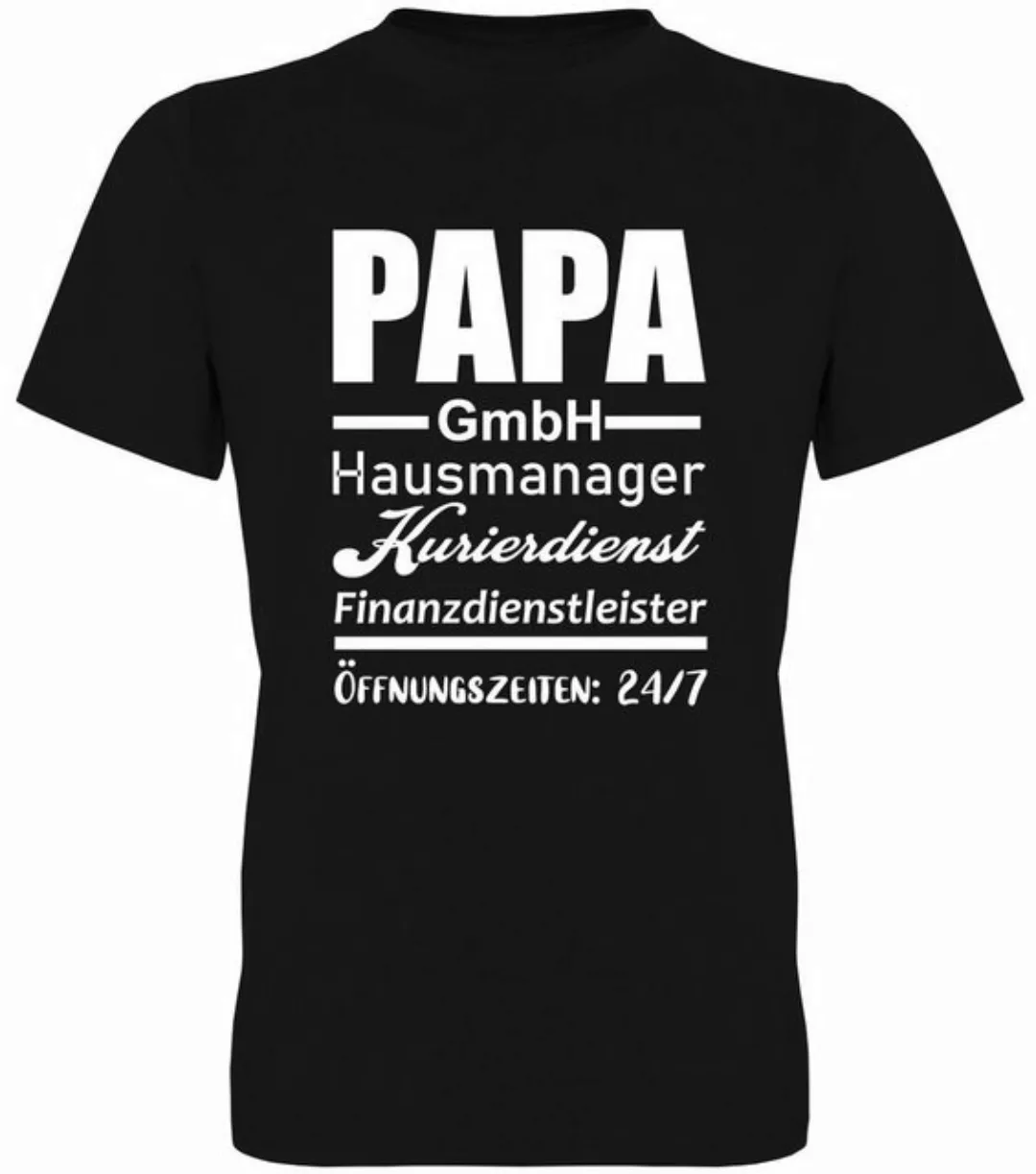 G-graphics T-Shirt Papa GmbH – Hausmanager, Kurierdienst, Finanzdienstleist günstig online kaufen