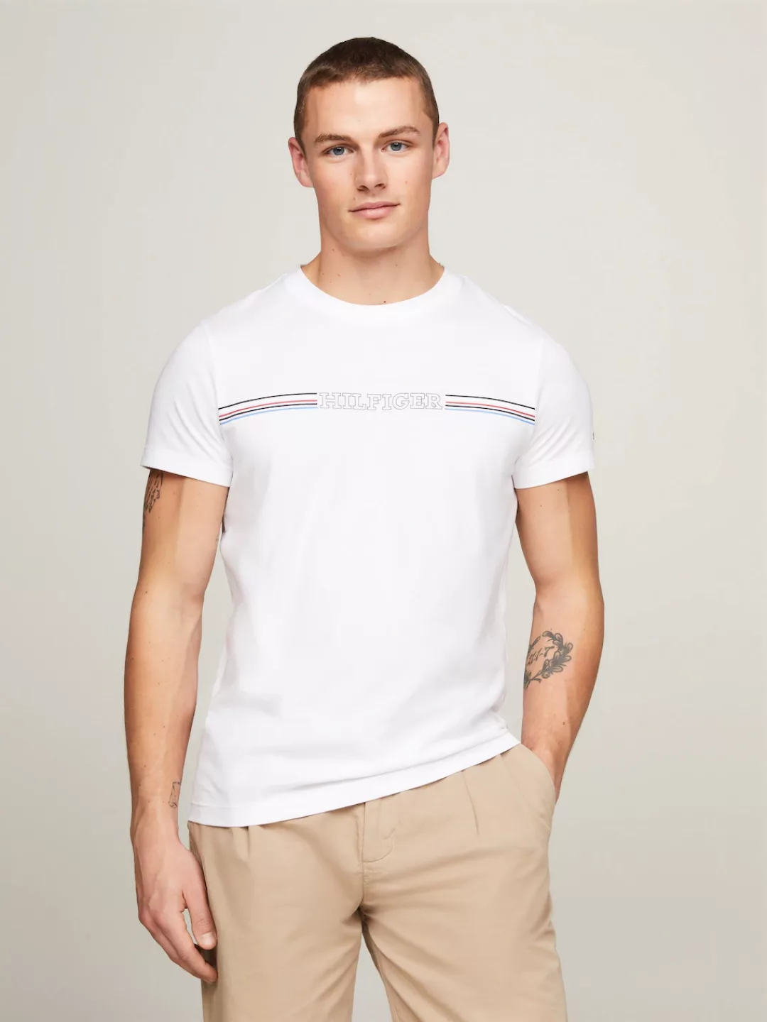 Tommy Hilfiger T-Shirt "STRIPE CHEST TEE" günstig online kaufen