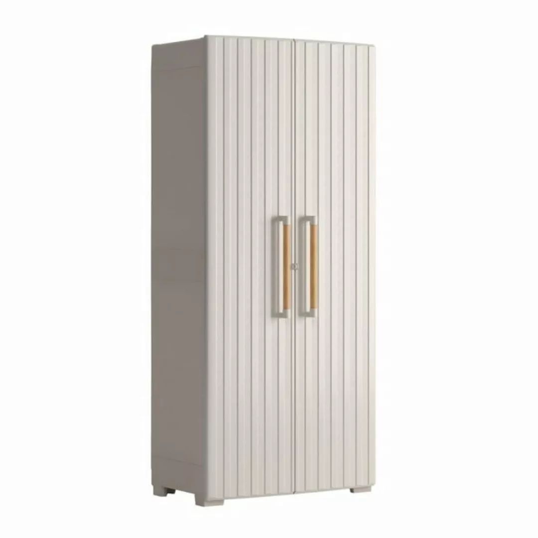 Keter Fächerschrank Mehrzweckschrank Groove Beige und Sandfarben (1-St) günstig online kaufen