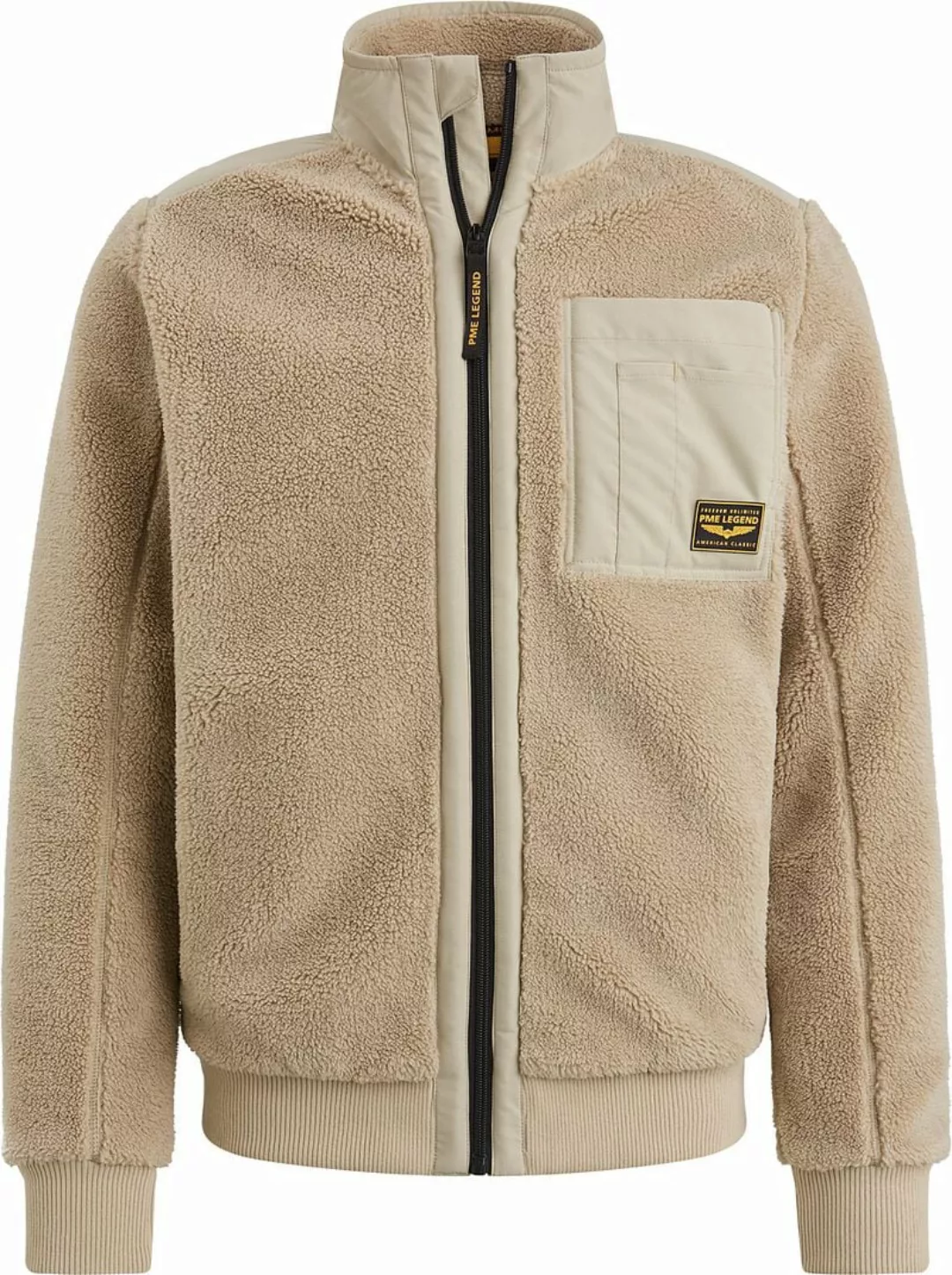 PME Legend Teddy Strickjacke Beige - Größe XL günstig online kaufen