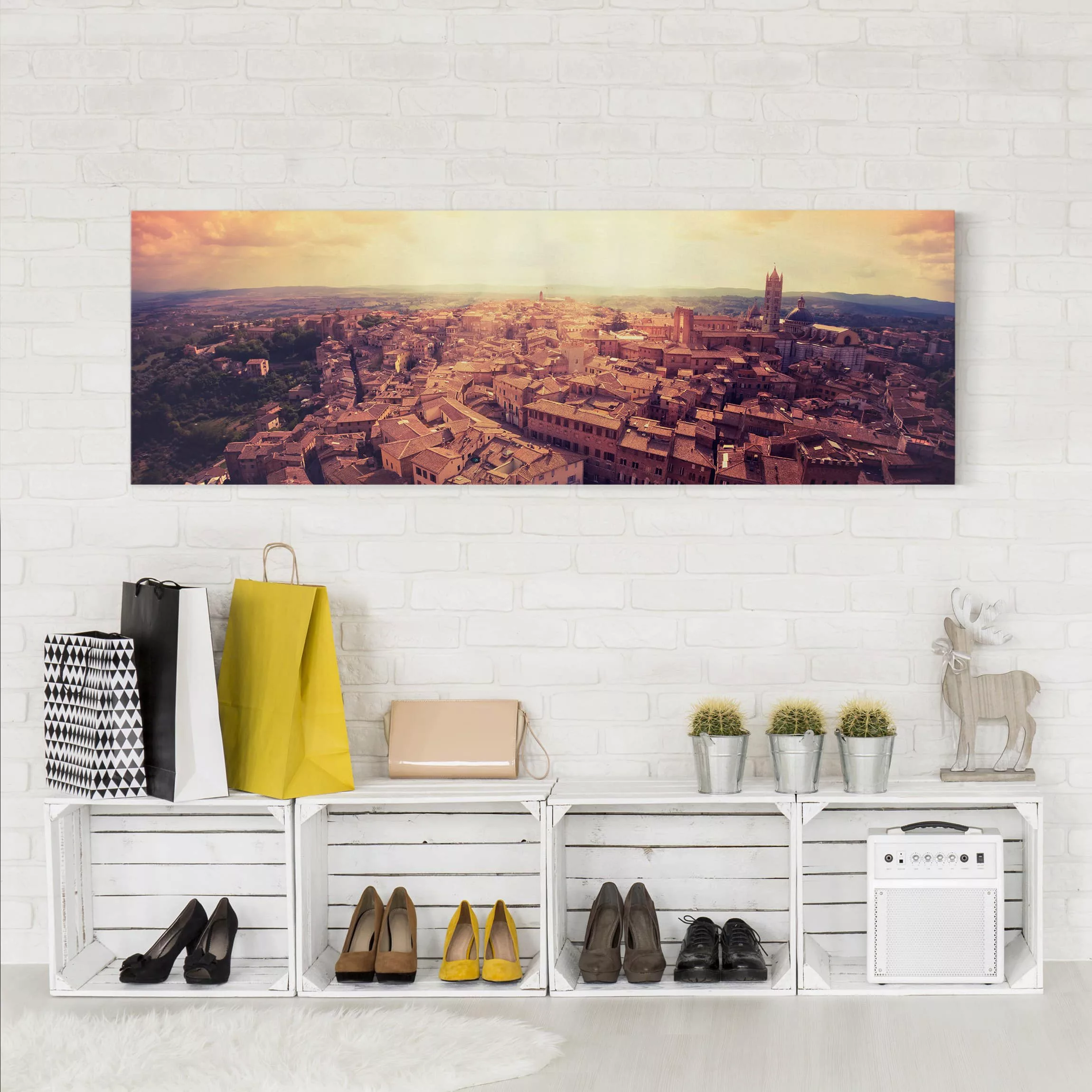 Leinwandbild Architektur & Skyline - Panorama Good Morning Siena günstig online kaufen