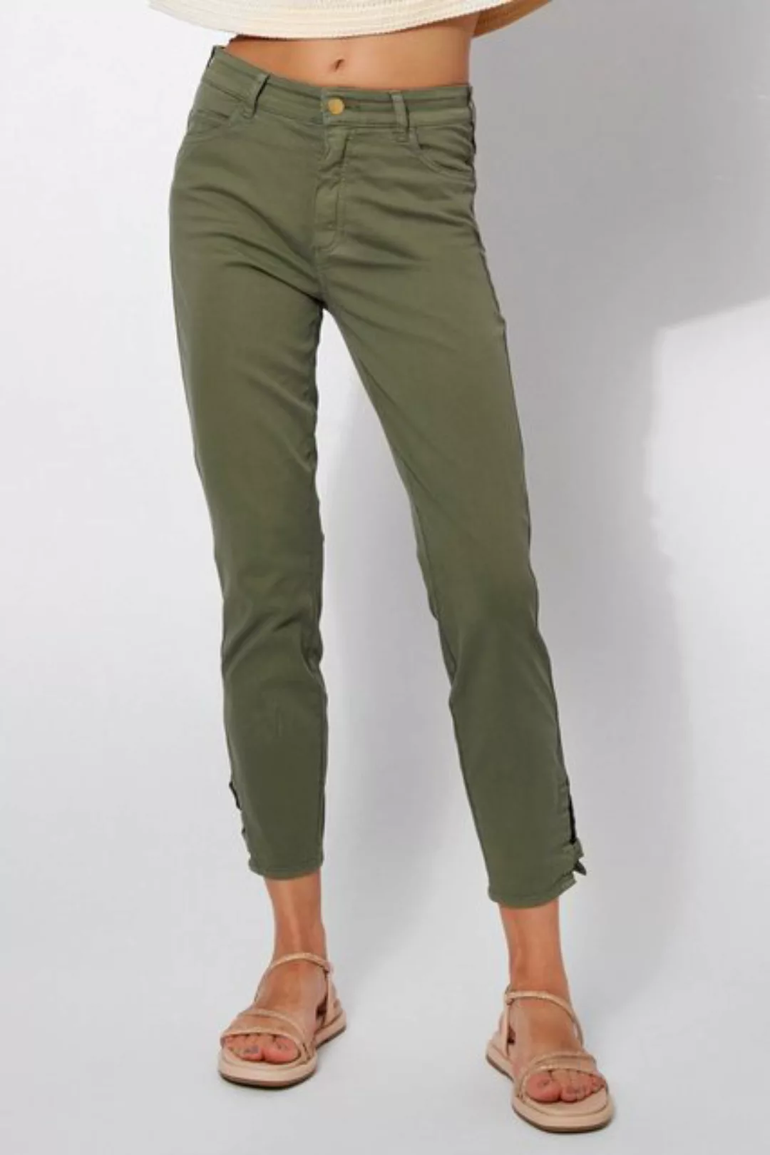 ROSNER 5-Pocket-Hose Audrey2_079 mit Goldknöpfen günstig online kaufen