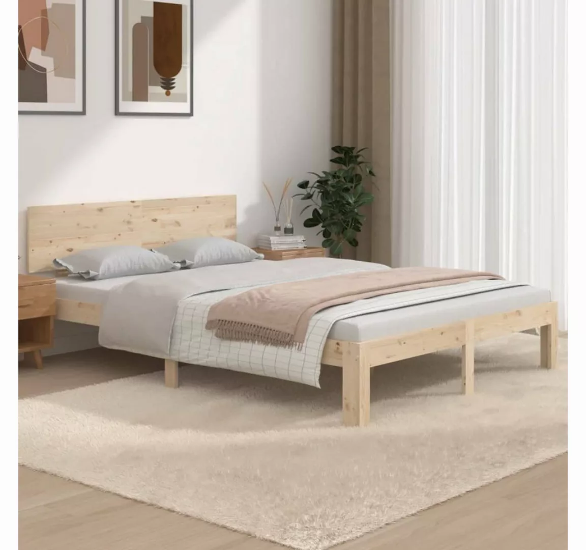 furnicato Bett Massivholzbett 135x190 cm günstig online kaufen