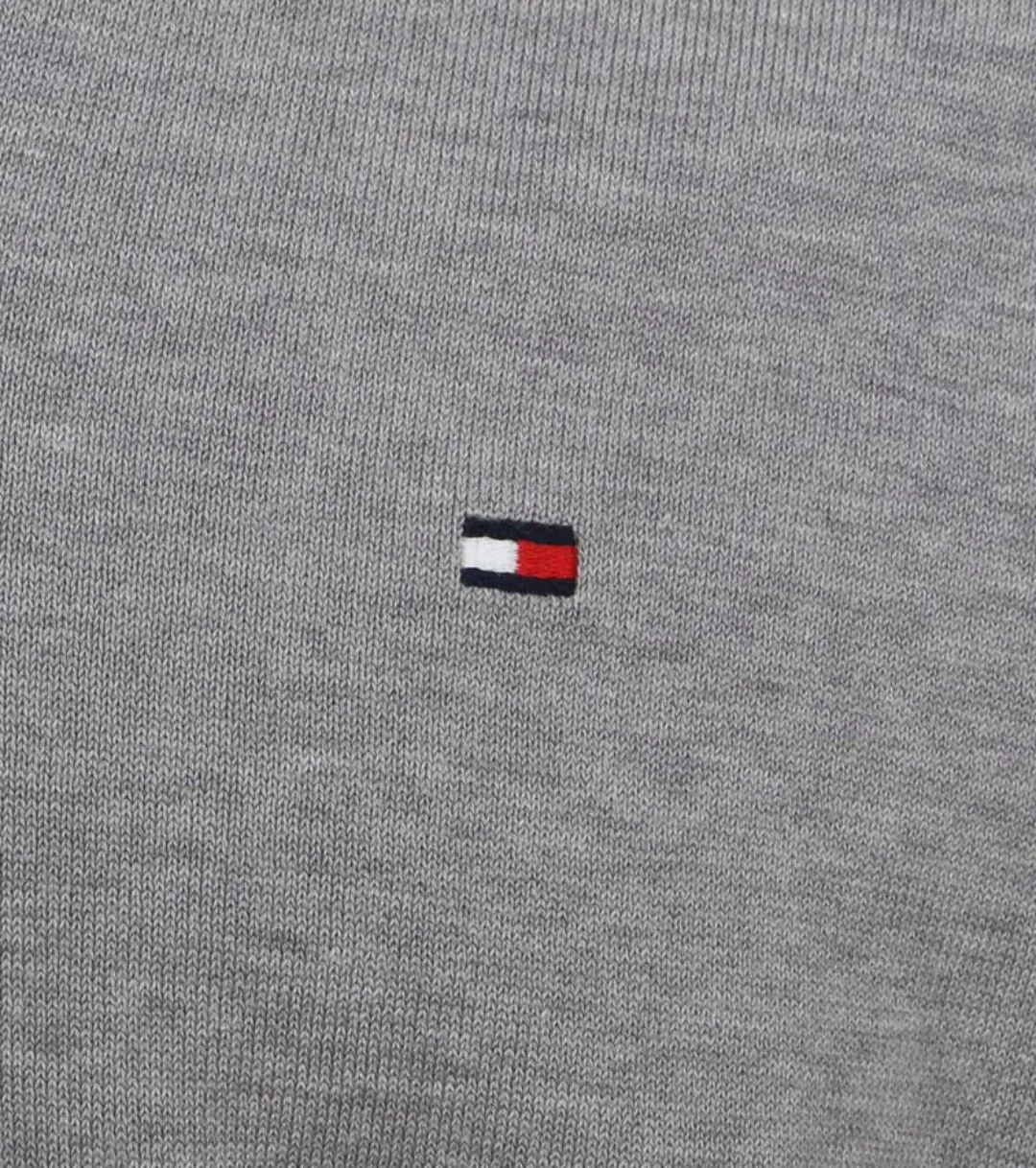 Tommy Hilfiger Pullover V-Ausschnitt Grau - Größe M günstig online kaufen