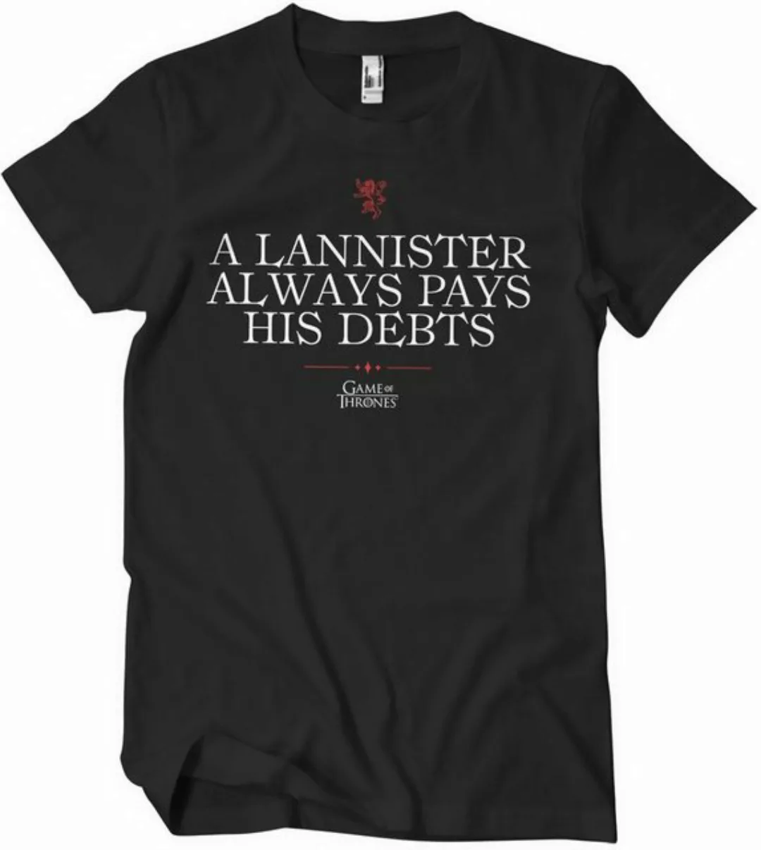 Game of Thrones T-Shirt A Lannister Always Pays His Debts T-Shirt günstig online kaufen