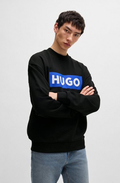 HUGO Blue Sweatshirt Niero mit Logo-Druck günstig online kaufen