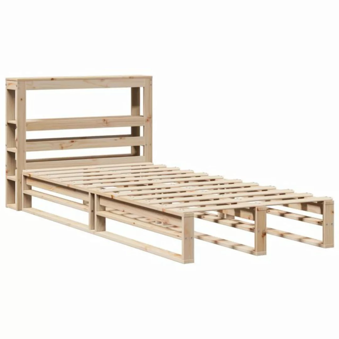 vidaXL Bett Massivholzbett ohne Matratze 75x190 cm Kiefernholz günstig online kaufen