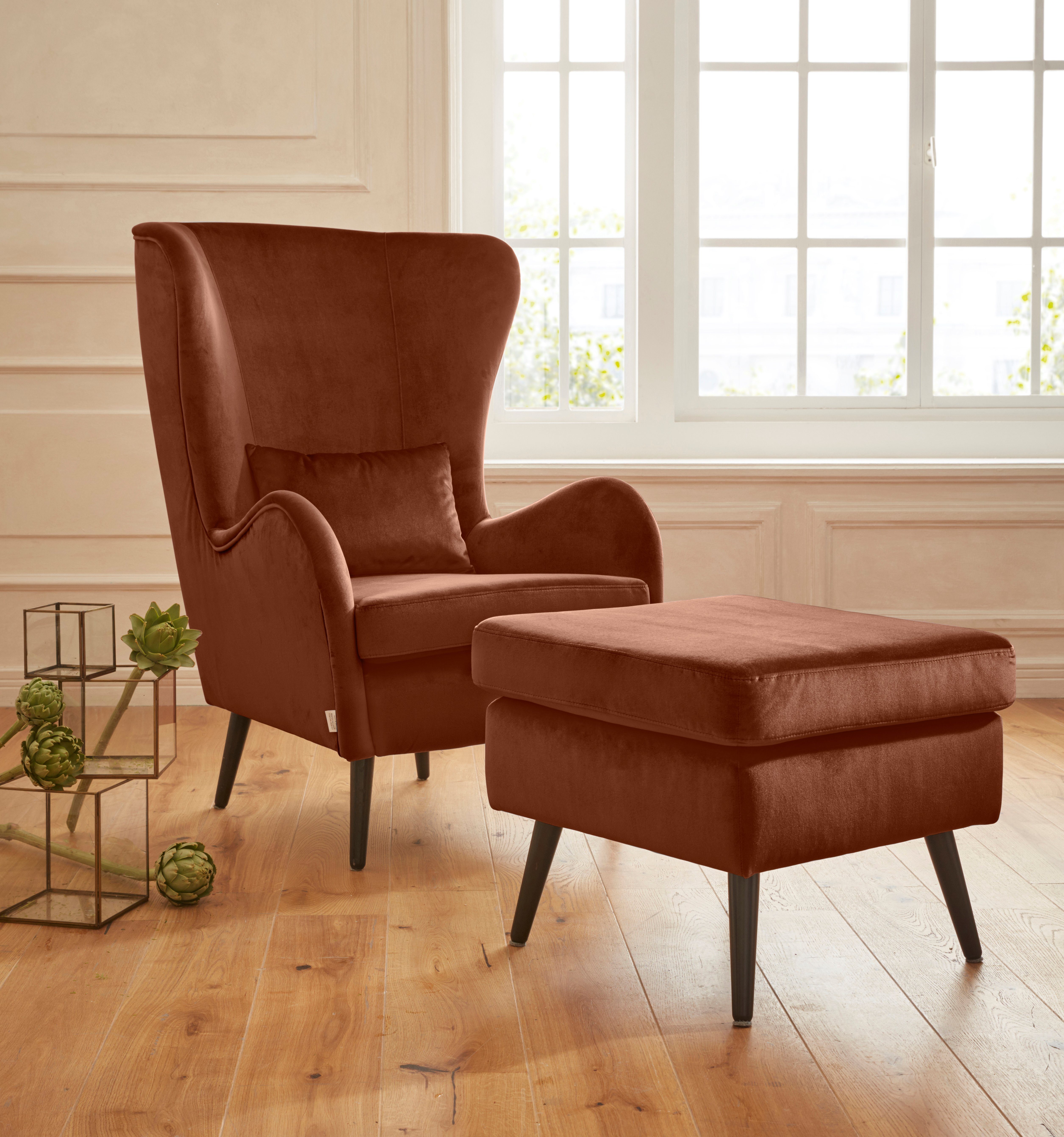 Home affaire Sessel "Sallito, TV-Sessel, Ohrensessel mit", Hocker, in viele günstig online kaufen
