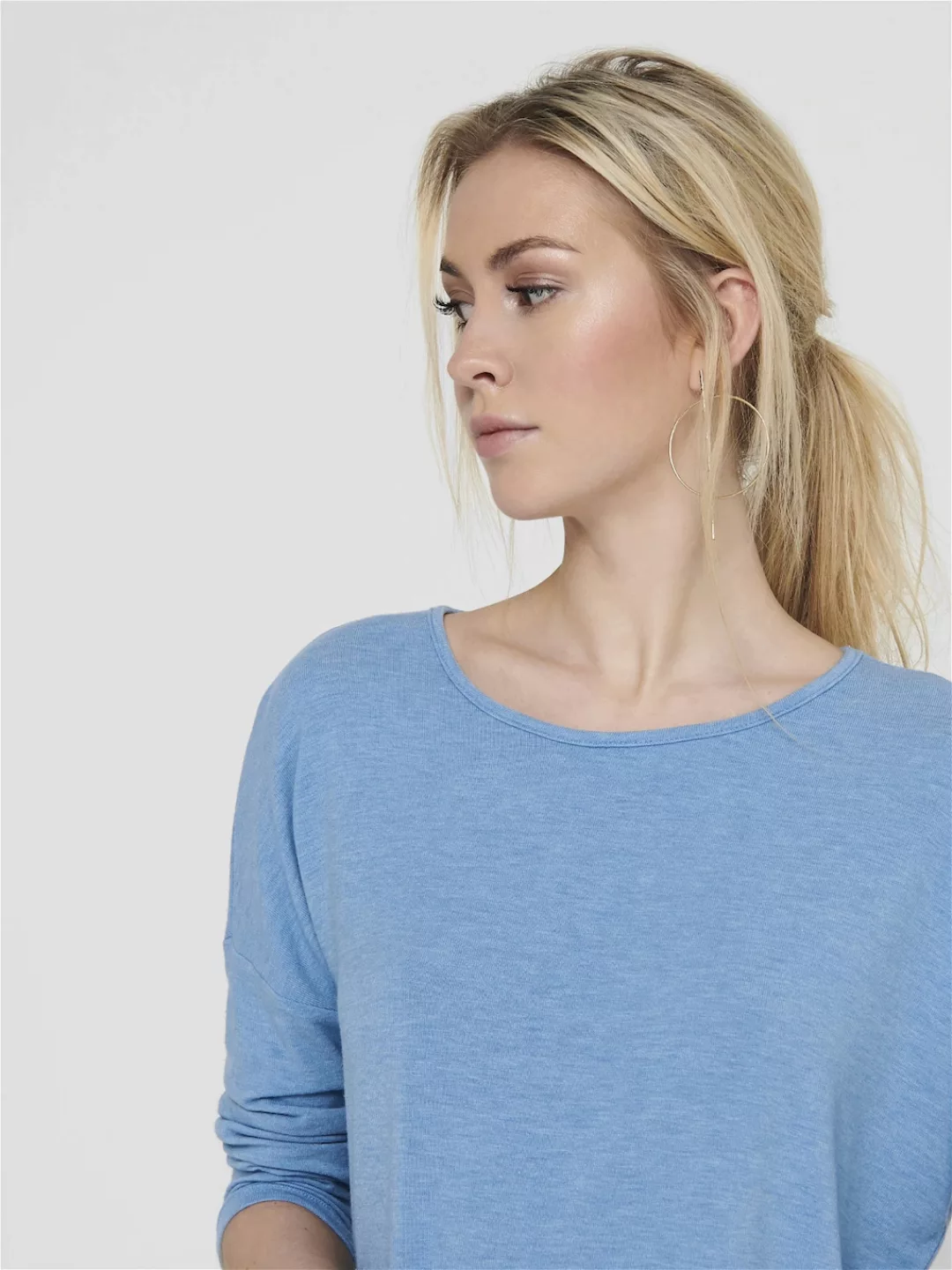 ONLY 3/4-Arm-Shirt "ONLGLAMOUR 3/4 TOP JRS NOOS", in lässiger Oversize-Form günstig online kaufen