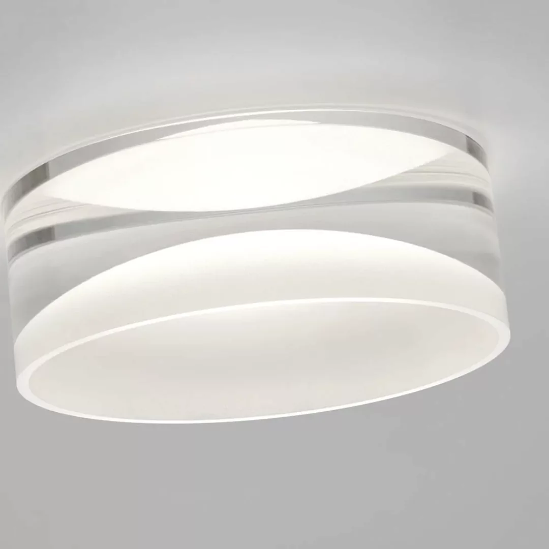 LED Deckeneinbaustrahler Ska in Weiß und Transparent-satiniert 9W 440lm günstig online kaufen
