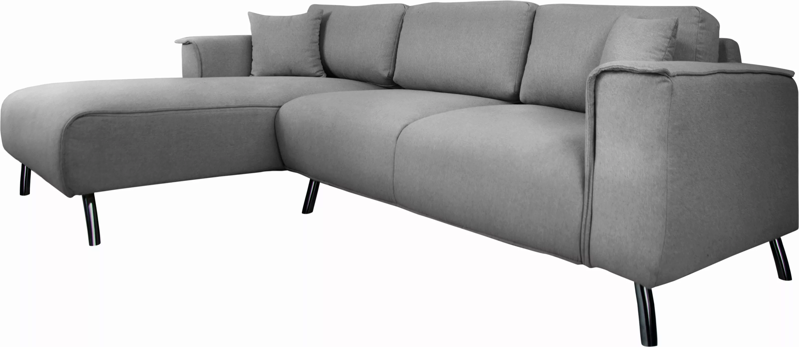 INOSIGN Ecksofa "Malaga L-Form", Deckenoptik auf Recamiere und Armlehne günstig online kaufen