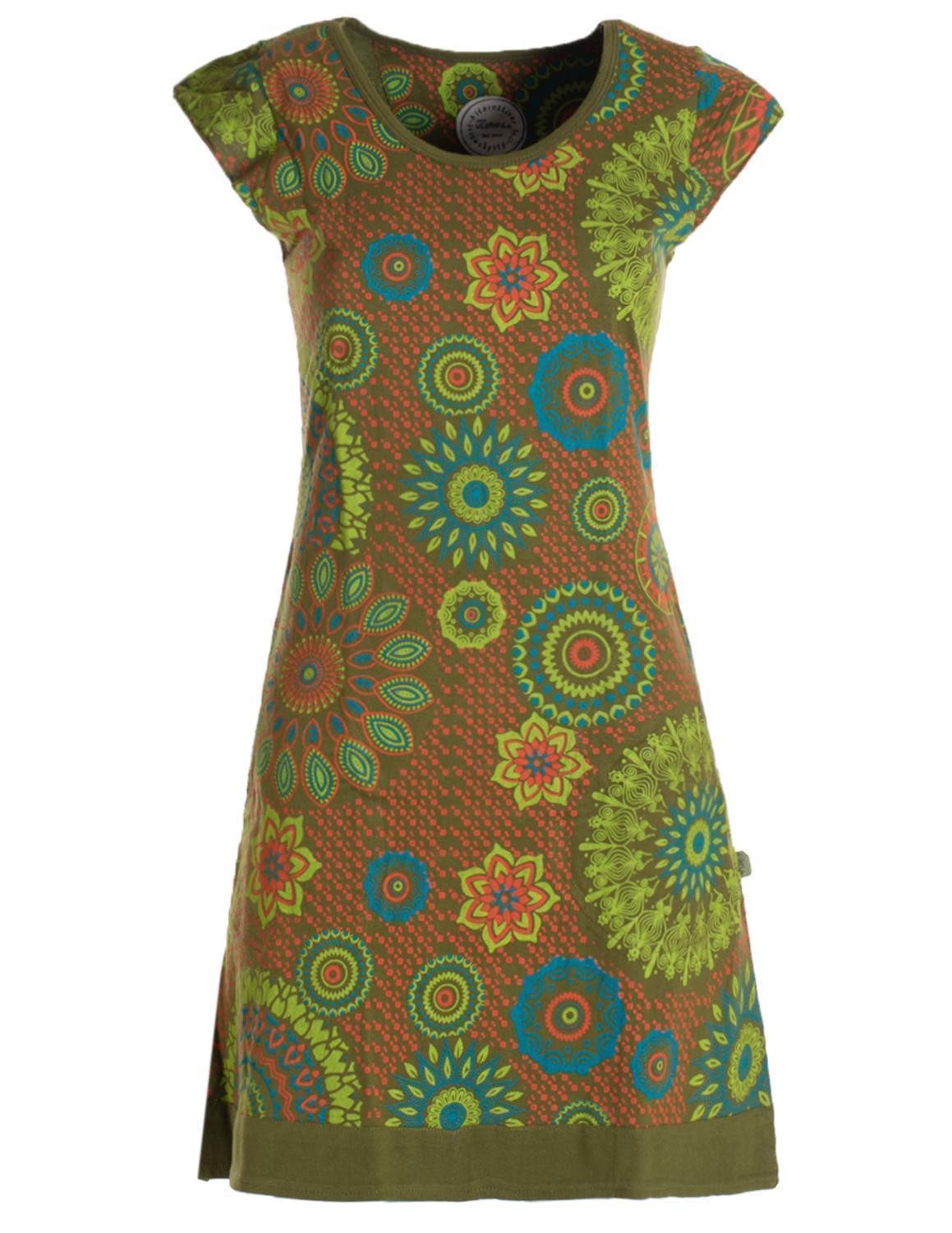 Vishes Tunikakleid Kurzarm Damen Sommer-Kleid Longshirt-Kleid günstig online kaufen