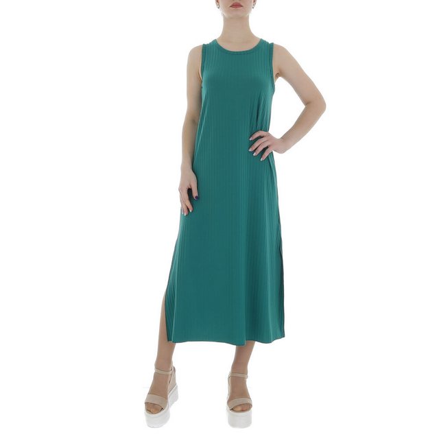 Ital-Design Sommerkleid Damen Freizeit (86164351) Stretch Rippstrickoptik M günstig online kaufen