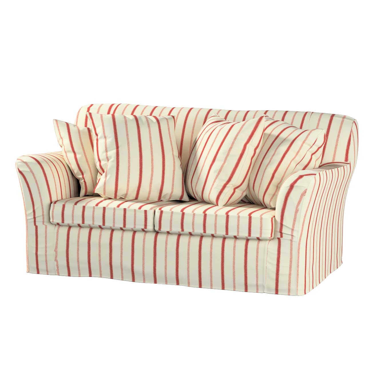 Bezug für Tomelilla 2-Sitzer Sofa nicht ausklappbar, creme- rot gestreift, günstig online kaufen