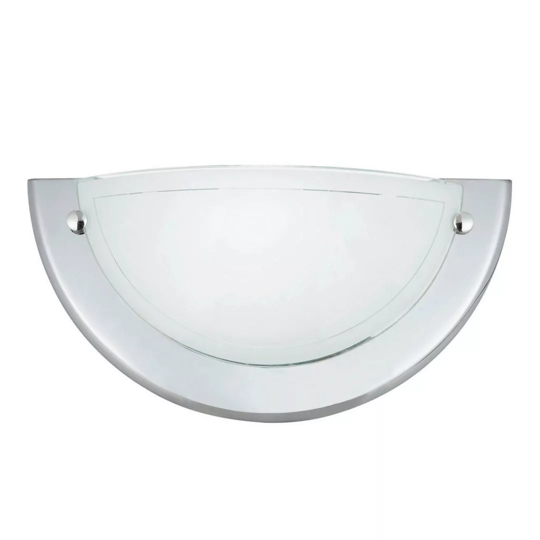 Brilliant Wandleuchte Miramar 90196/15 Chrom weiß Metall Glas B/H/T: ca. 28 günstig online kaufen