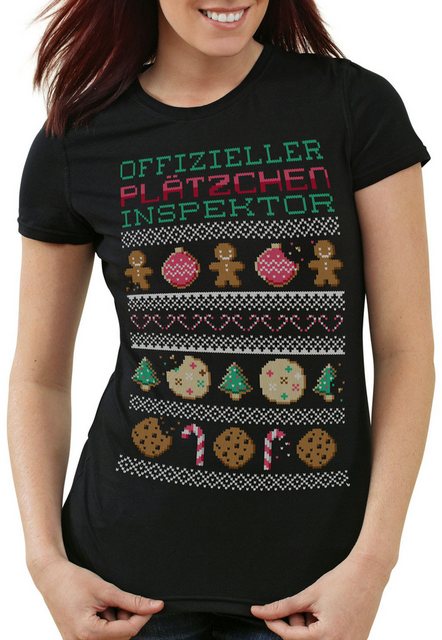 style3 T-Shirt Plätzchen Inspektor Ugly Sweater weihnachtsmarkt pfefferkuch günstig online kaufen