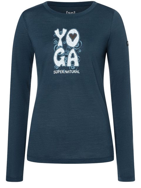 SUPER.NATURAL Sweatshirt für Damen, Merino HEART OF YOGA Herz Motiv, casual günstig online kaufen