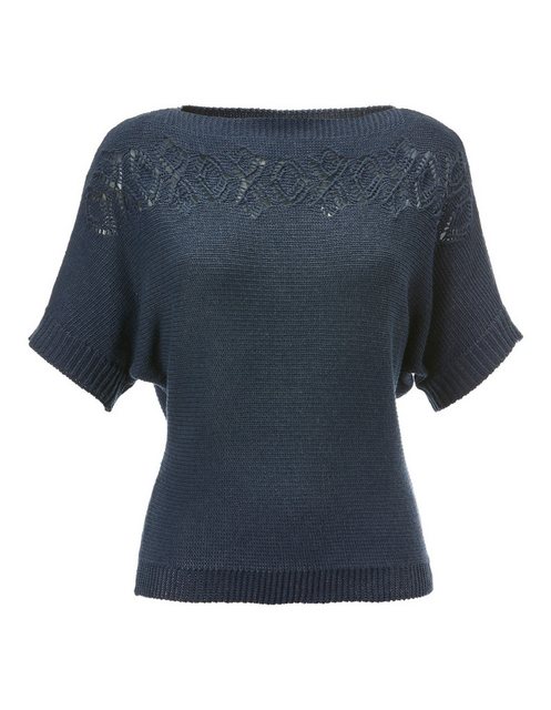 MADELEINE Strickpullover Halbarm-Pullover aus Baumwolle und Leinen günstig online kaufen