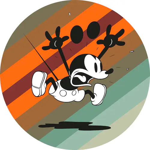 Komar Wandtattoo »Mickey Mouse up and away«, (1 St.), 125x125 cm (Breite x günstig online kaufen