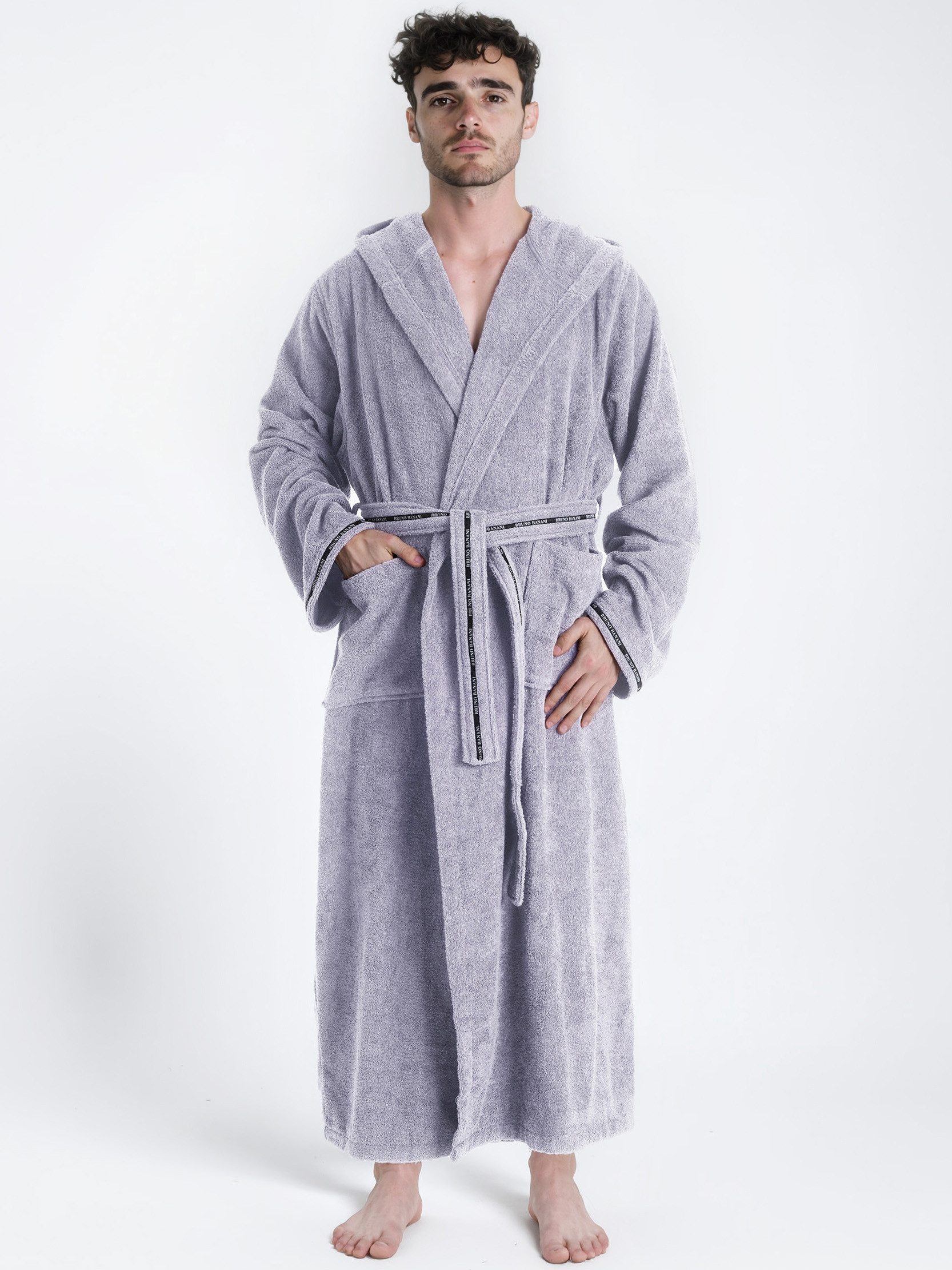 Bruno Banani Herrenbademantel "Danny, Normallänge & Überlänge, auch in extr günstig online kaufen