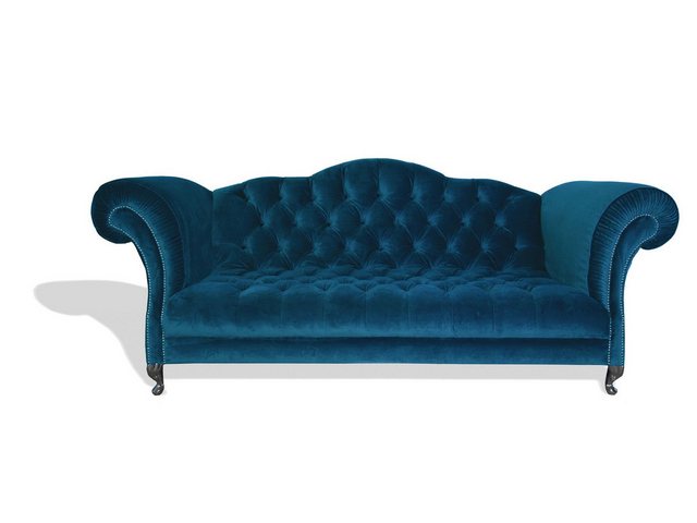 Xlmoebel Sofa Designer Sofa mit drei Sitzplätzen Chesterfield Polster Couch günstig online kaufen