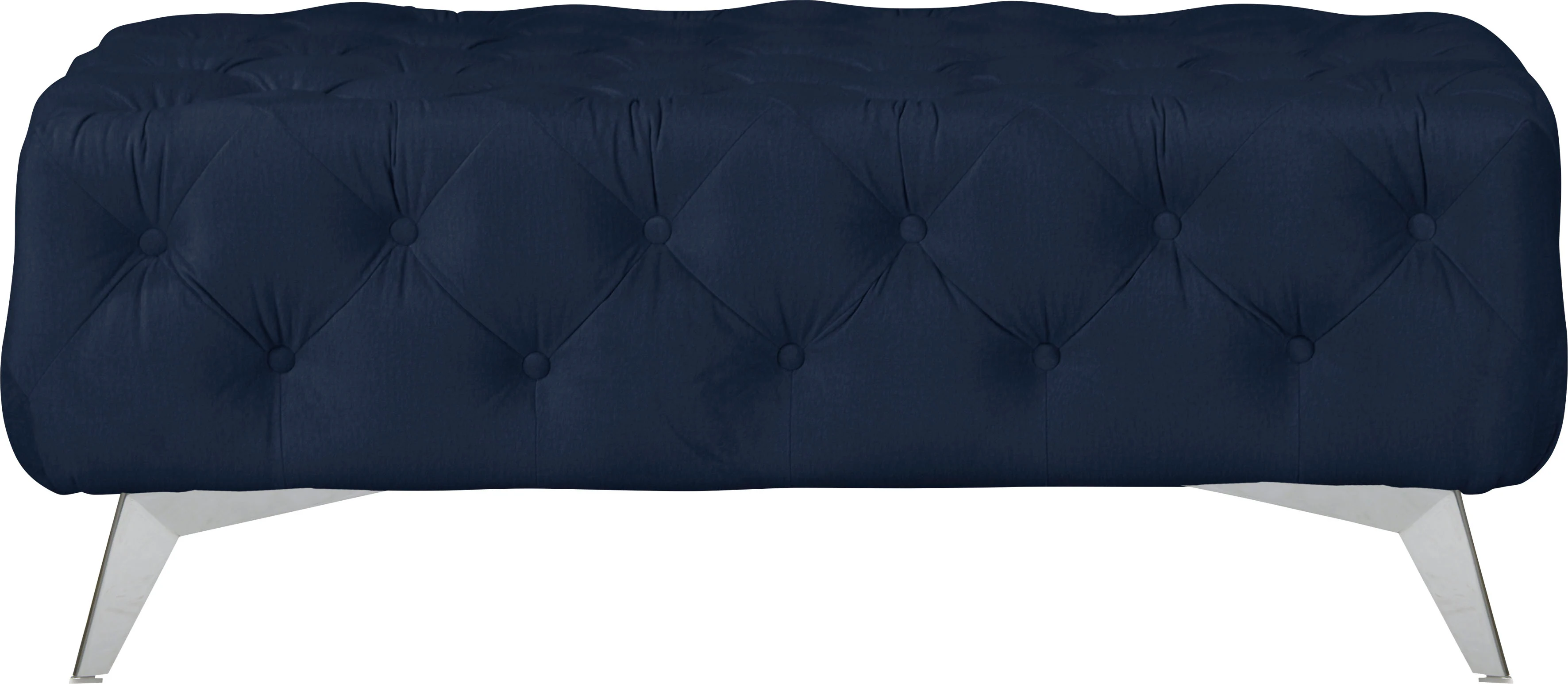 Leonique Polsterhocker "Amaury", Chesterfield-Optik, Breite 120cm, Fußfarbe günstig online kaufen