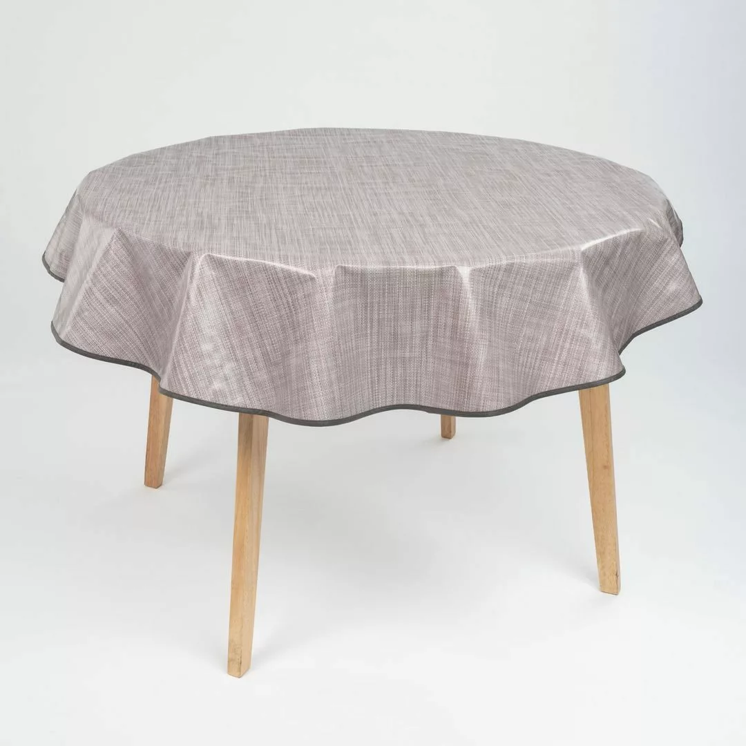 laro Tischdecke 160cm runde Wachstuchtischdecke Saum-Eingefasst günstig online kaufen