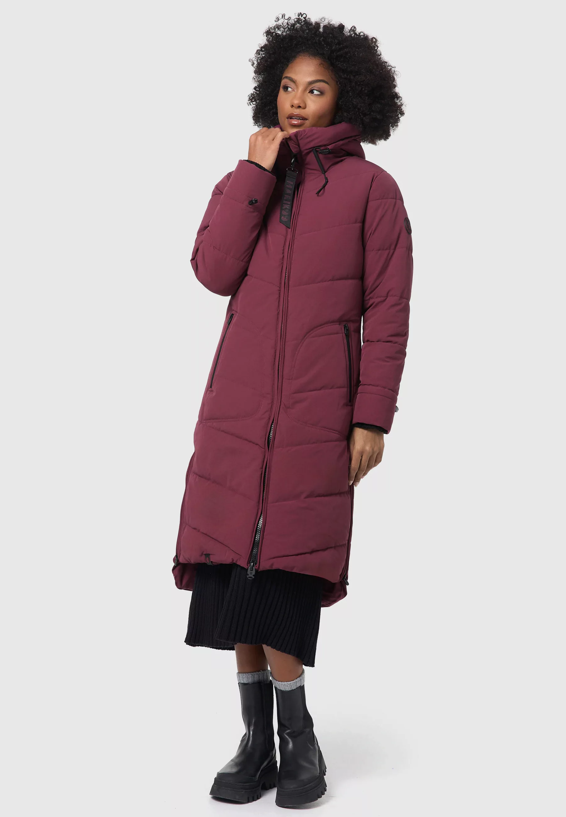 Marikoo Winterjacke "Benikoo", langer Winter Mantel gesteppt günstig online kaufen