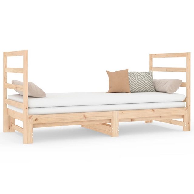 vidaXL Gästebett Gästebett Tagesbett Ausziehbar 2x90x190 cm Massivholz Kief günstig online kaufen