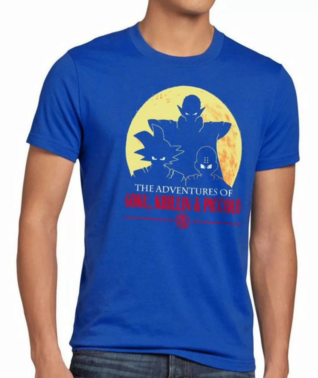 style3 Print-Shirt Herren T-Shirt Goku Krillin Piccolo dragon son ball rosh günstig online kaufen