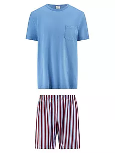Kurzer Schlafanzug Mey Night blau günstig online kaufen
