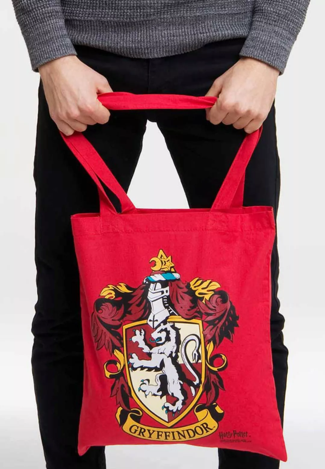 LOGOSHIRT Henkeltasche "Baumwolltasche Gryffindor", mit langen Tragegriffen günstig online kaufen