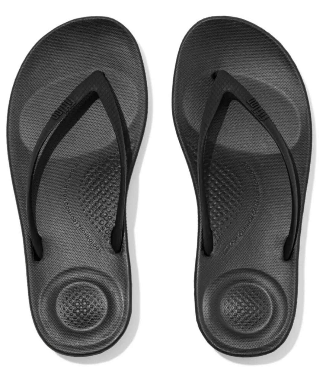 Fitflop Zehentrenner "IQUSHION", Keilabsatz, Sommerschuh, Schlappen in schm günstig online kaufen