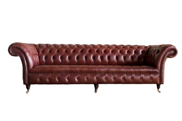 JVmoebel 4-Sitzer XXL Chesterfield Polster Sofas Luxus 4Sitzer 100% Leder S günstig online kaufen