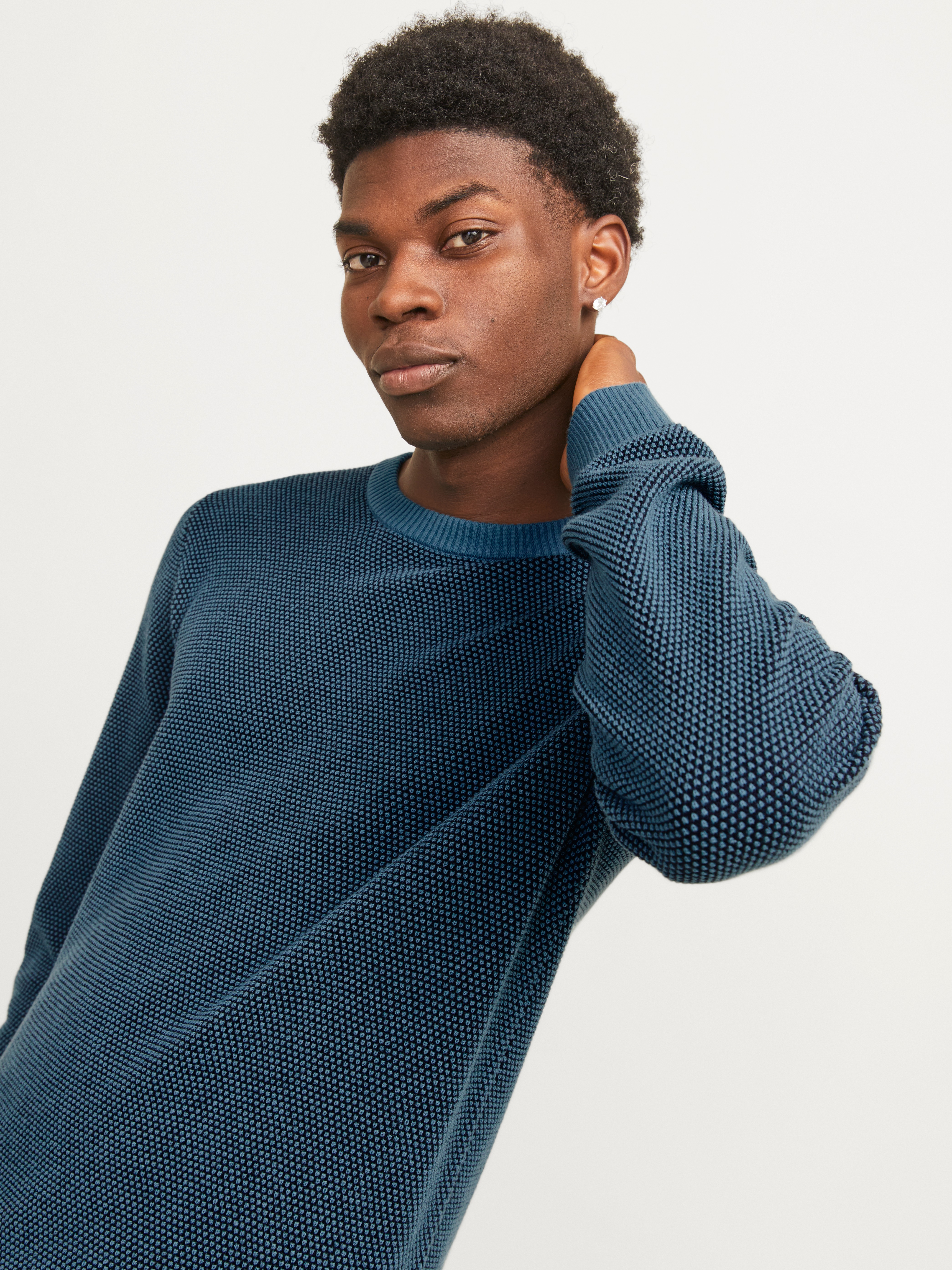 Jack & Jones Rundhalspullover "JJEGLOBE KNIT CREW NECK NOOS", in Strick Opt günstig online kaufen