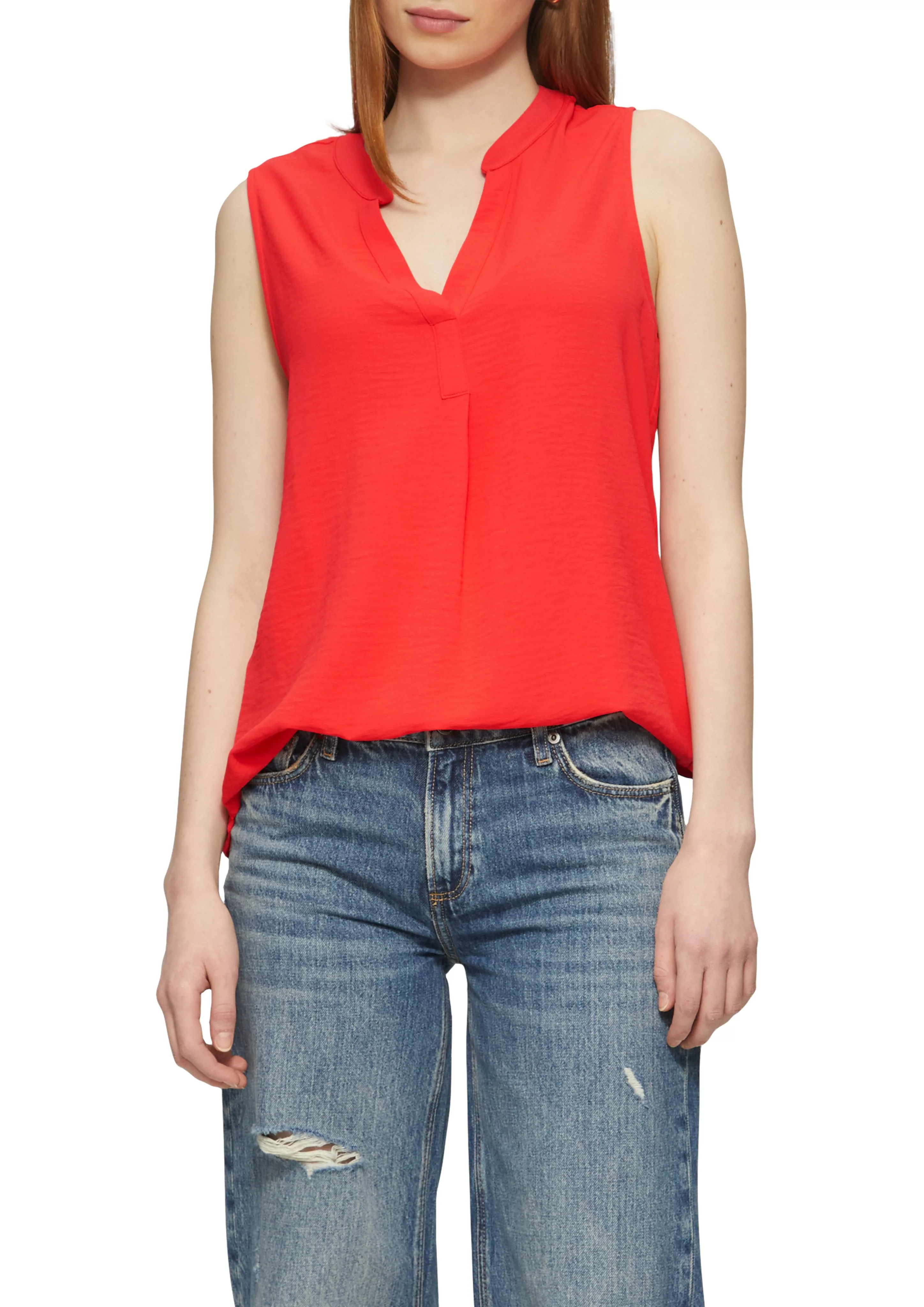 QS Klassische Bluse, ohne Ärmel günstig online kaufen