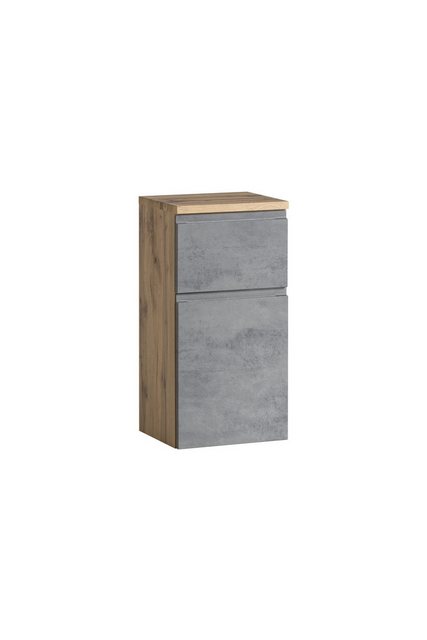 HELD MÖBEL Unterschrank in Betongrau, Wotaneiche, MDF - 40x79x35cm (BxHxT) günstig online kaufen