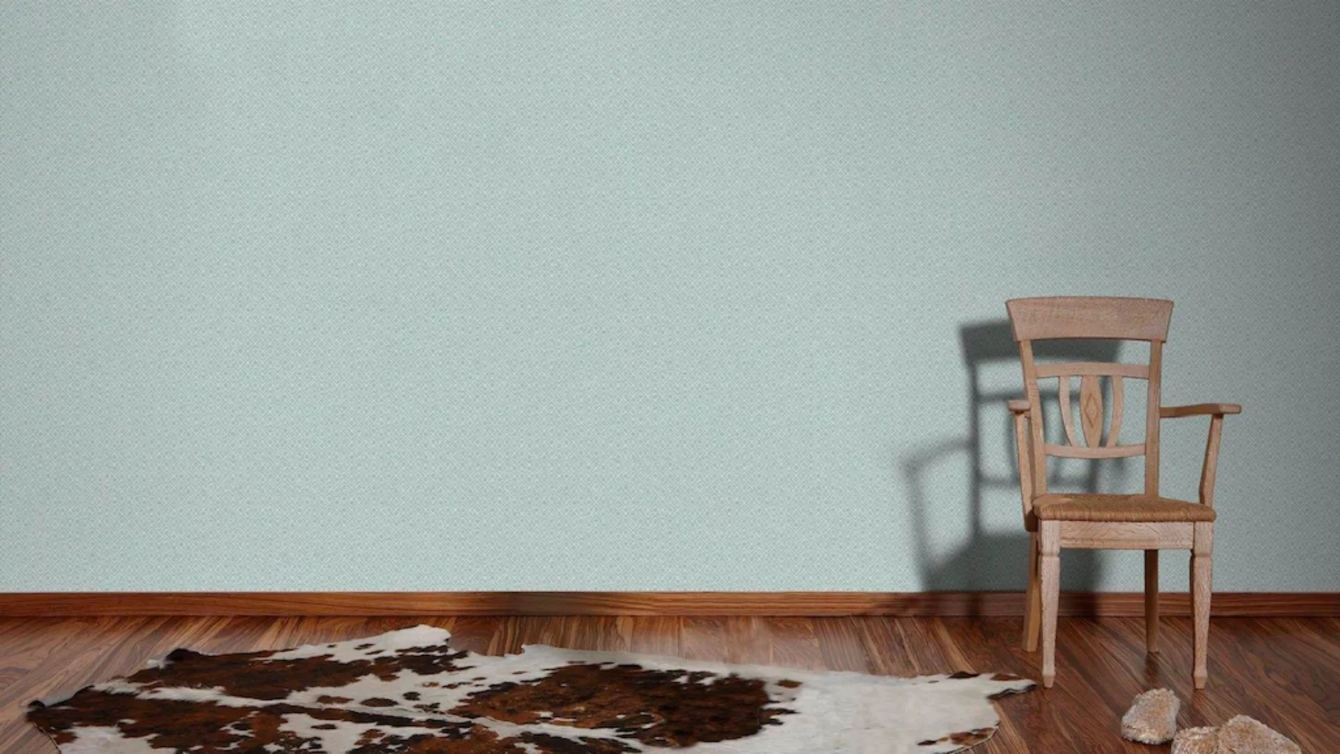 Bricoflor Hellblaue Tapete mit Muster Wohnzimmer und Schlafzimmer Vliestape günstig online kaufen