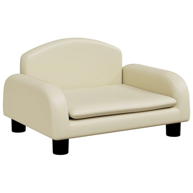 vidaXL Kindersofa Kindersofa Creme 50x40x30 cm Kunstleder Kindercouch Kinde günstig online kaufen